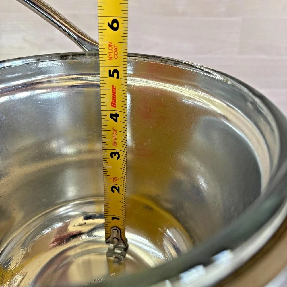 Vintage Keystoneware Pyrex Ice Bucket‎ Chrome Swing Handle Mid Century Barware
